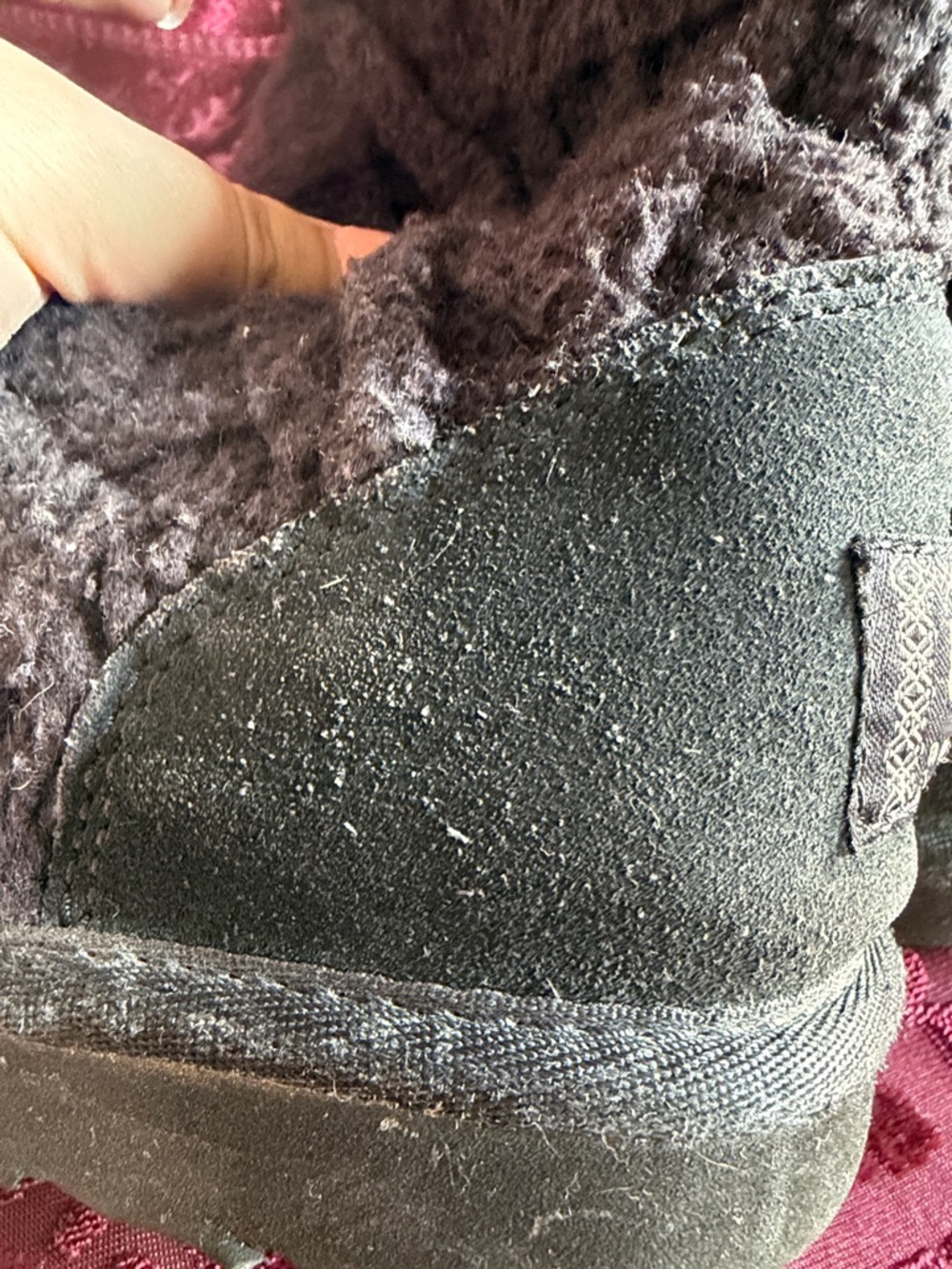 UGG Grey Quilted Knit Button Mid-Calf Boots Size 6 - Picture 4 of 8